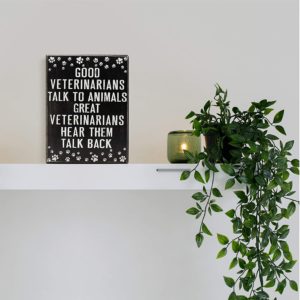 wall decor as vet student gift